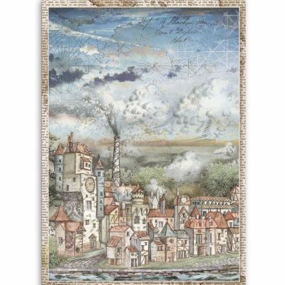 Stamperia Sir Vagabond Rice Paper - Cityscape